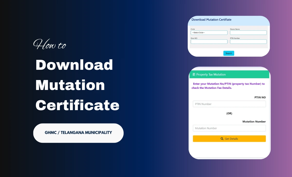 Telangana Mutation Certificate Download Online