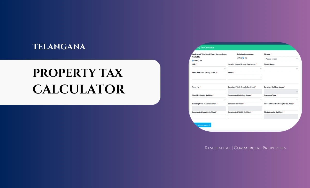 Telangana Municipality Property Tax Calculator