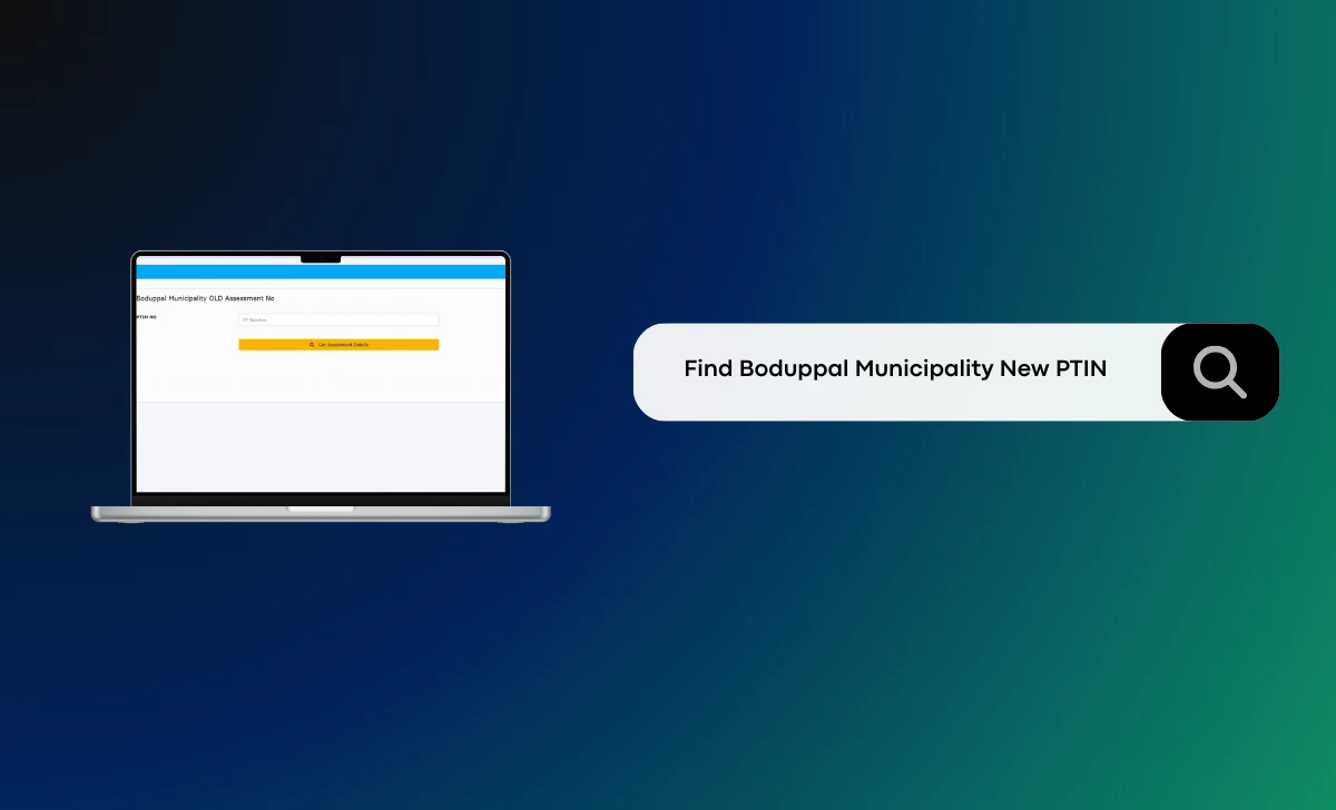 Boduppal New PTIN Search Portal