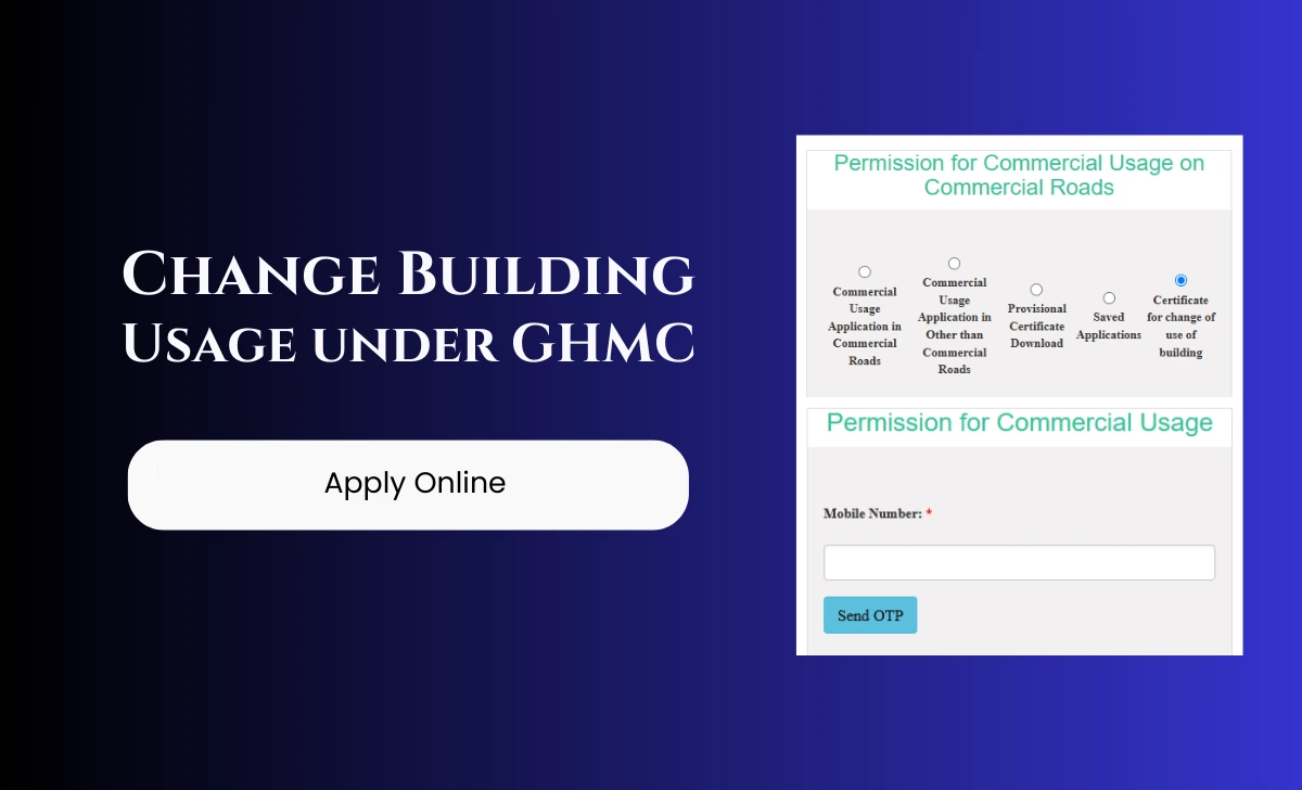 Change Building Usage in GHMC Area