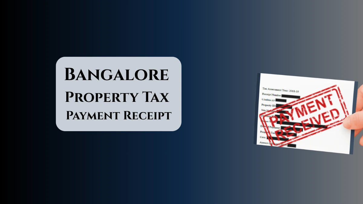 BDA Property Tax Receipt